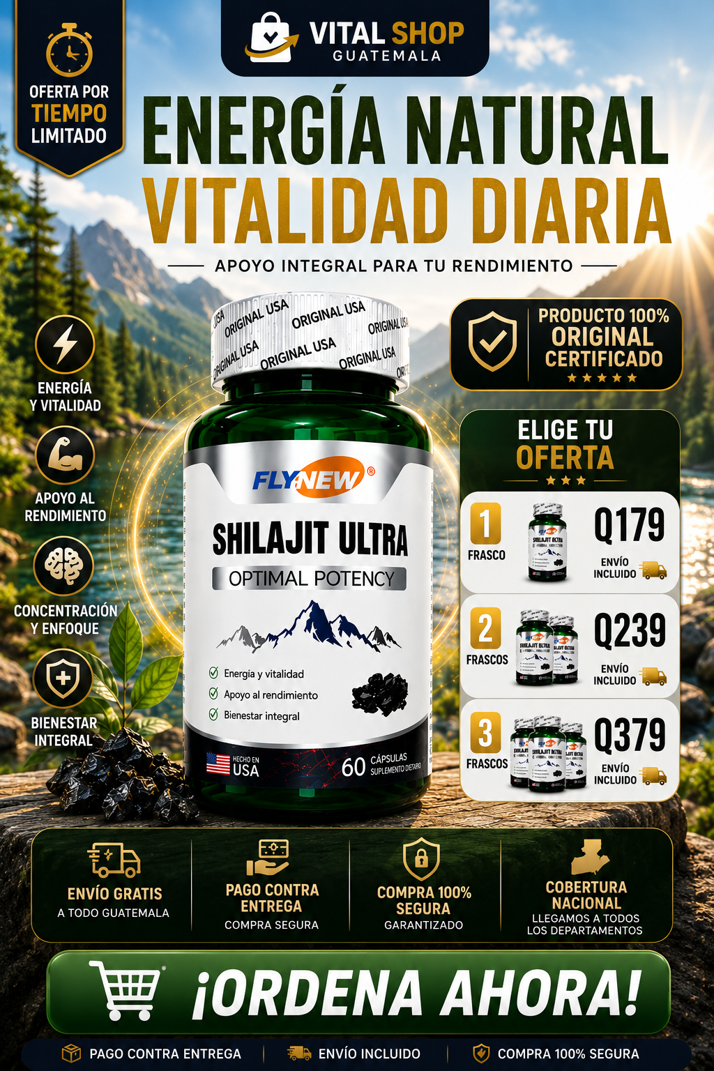 Shilajit Ultra   ¿Listo para incorporar un suplemento premium a tu rutina y dar el siguiente paso hacia tu bienestar?